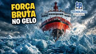 Como os navios quebra-gelos atravessam toneladas de gelo sem ficar presos?